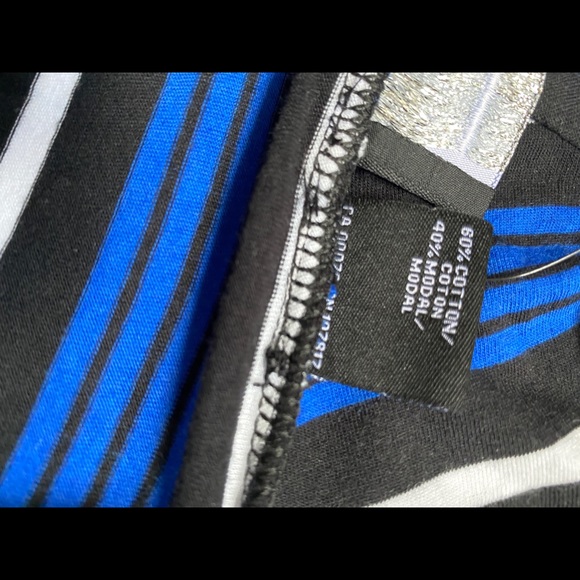 NWT - PRESS Blue Striped 2 Piece Skirt & Top Set - Picture 11 of 12